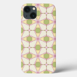 Colourful retro pattern background 3 iPhone 13 case