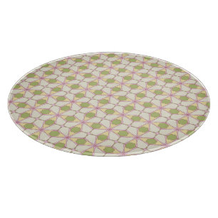 Colourful retro pattern background 3 cutting board