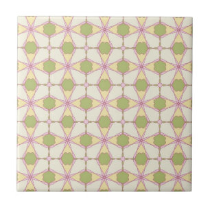 Colourful retro pattern background 3 tile