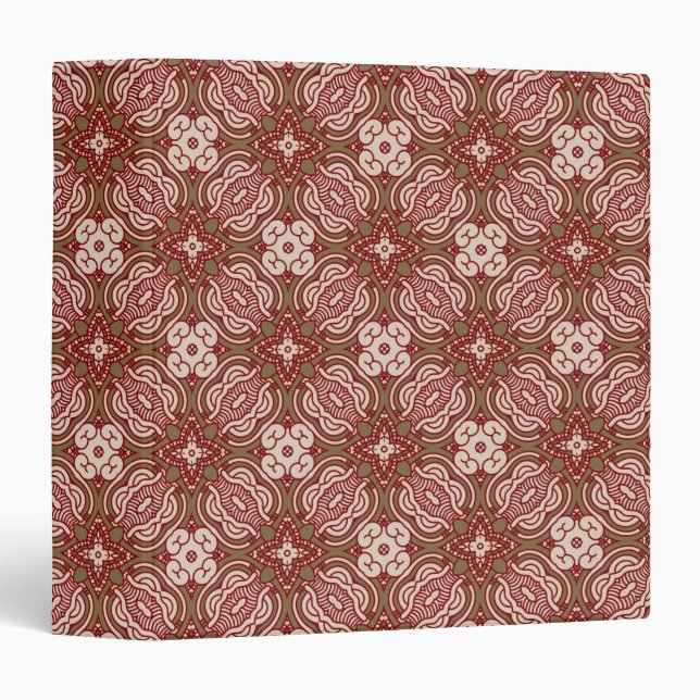 Colourful retro pattern background 4 binder (Front/Spine)