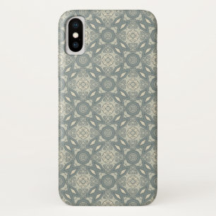 Colourful retro pattern background 5 iPhone x case