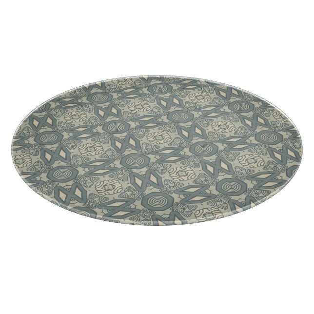 Colourful retro pattern background 5 cutting board (Corner)