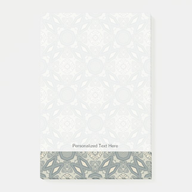 Colourful retro pattern background 5 post-it notes (Front)