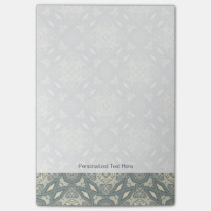 Colourful retro pattern background 5 post-it notes
