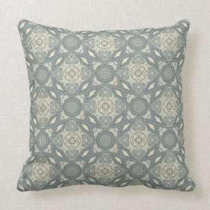 Colourful retro pattern background 5 throw pillow
