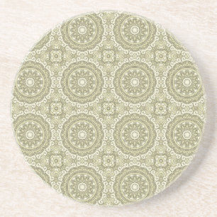 Colourful retro pattern background 6 coaster