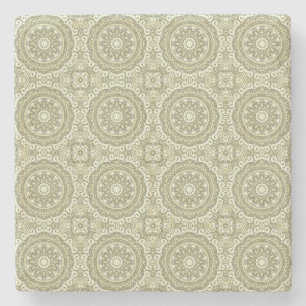 Colourful retro pattern background 6 stone coaster