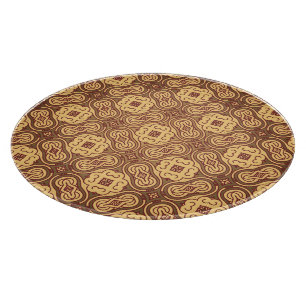 Colourful retro pattern background cutting board