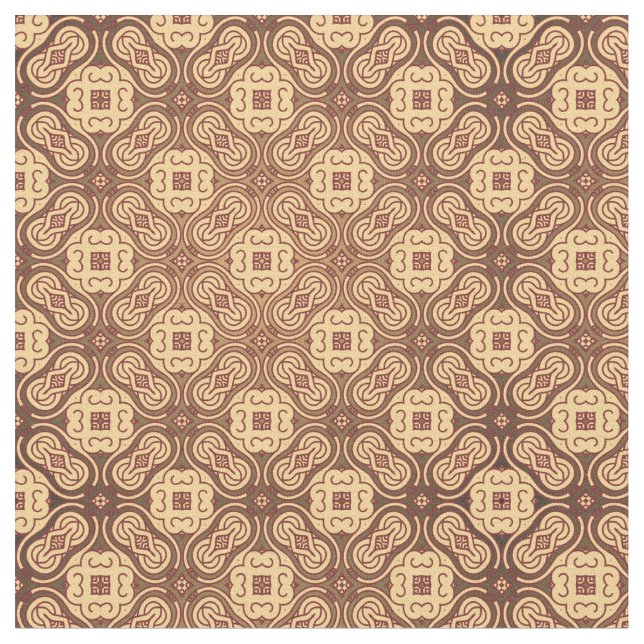 Colourful retro pattern background fabric (Close Up)