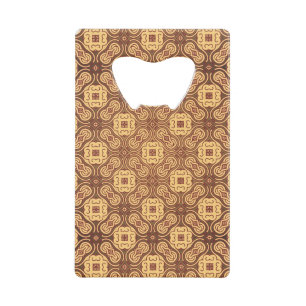 Colourful retro pattern background wallet bottle opener