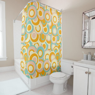 Colourful retro pattern in pastel shades of orange