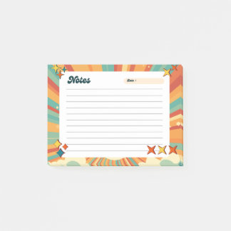Colourful Retro Playful Post-It Notes