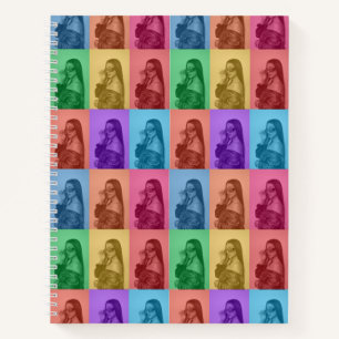 Colourful Retro Pop Art Modern Custom Photo Grid Notebook