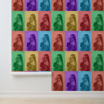 Colourful Retro Pop Art Modern Custom Photo Grid Wallpaper<br><div class="desc">A colourful retro yet modern pop art design featuring a custom photo grid. Simply customize your own photo to create your own unique art. An ideal design for home decor,  personalized gifts and unique favours.</div>