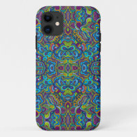 Colourful Retro Psychedelic Abstract Swirls 3