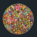 Colourful Retro Spots   your idea Dartboard<br><div class="desc">Funny Pattern Design by EDDA Fröhlich / EDDArt | Basic: Geometric uni or coloured Shapes,  Dots,  Points,  Grids etc. for Art Lovers | You miss other colours or products with this design ? Feel free to contact me: contact@eddart.de</div>