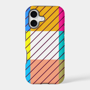 Colourful retro striped pattern