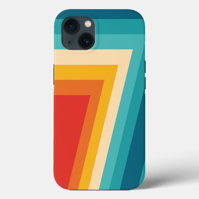 Colourful Retro Stripes  -   70s 80s  Design  Case-Mate iPhone Case (Back)