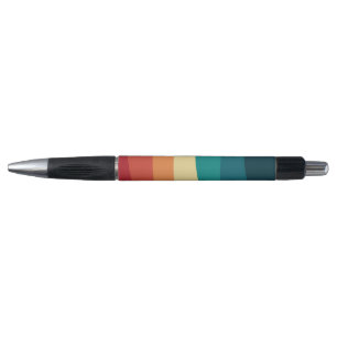 Colourful retro style curves design pen