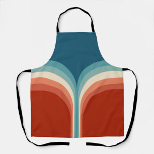 Colourful Retro style double arch decoration Apron
