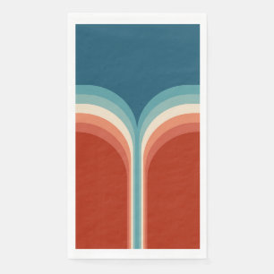 Colourful Retro style double arch decoration Napkin