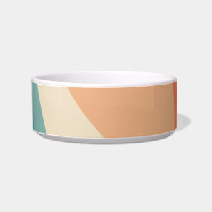 Colourful retro style waves decoration bowl