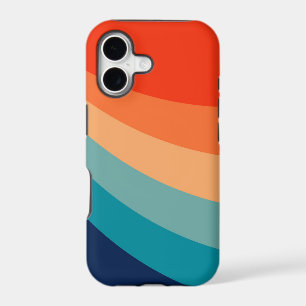 Colourful retro sun rays