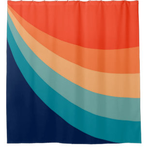 Colourful retro sun rays