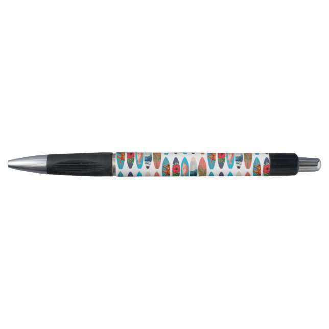 Colourful Retro Surfboards Pattern Pen (Front)