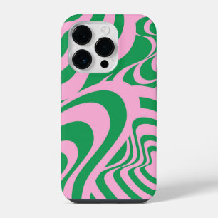 Colourful Retro Swirl Groovy Y2K Pattern iPhone 14 Pro Case
