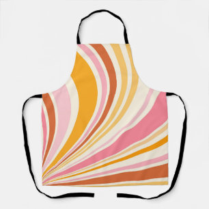 Colourful retro vibes apron