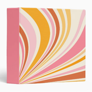 Colourful retro vibes binder