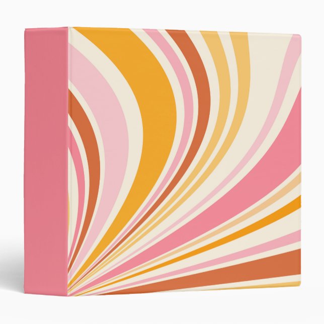 Colourful retro vibes binder (Front/Spine)