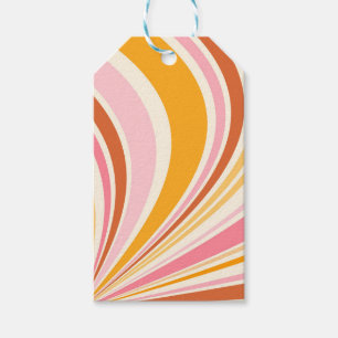 Colourful retro vibes gift tags