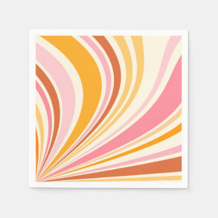 Colourful retro vibes napkin