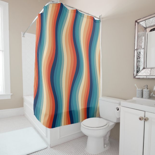 Colourful Retro Waves Vintage (In Situ)