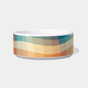 Colourful Retro Waves Vintage Bowl