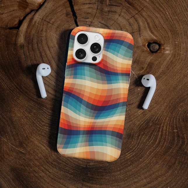 Colourful Retro Waves Vintage Case-Mate iPhone Case (Creator Uploaded)