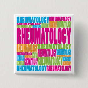 Colourful Rheumatology 2 Inch Square Button