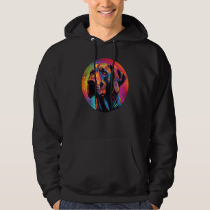 Colourful Rhodesian Ridgeback Dog Dad Mom Graffity Hoodie