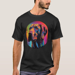Colourful Rhodesian Ridgeback Dog Dad Mom Graffity T-Shirt