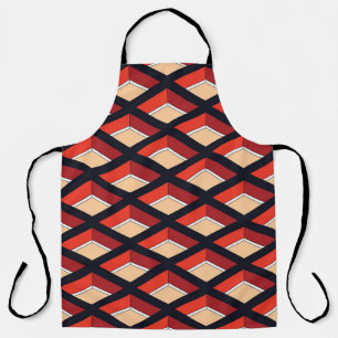 Colourful Rhombus: Vintage Geometric Background Apron