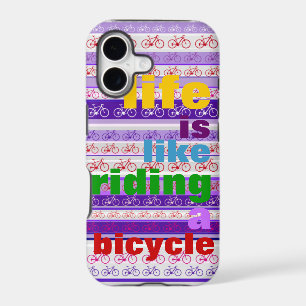 colourful riding a bicycle quote