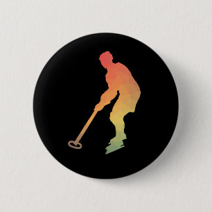 Colourful Ringette Girl Ringette player gifts 2 Inch Round Button