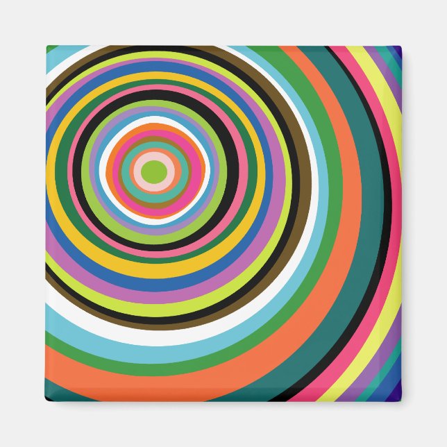Colourful Rings Magnet (Front)