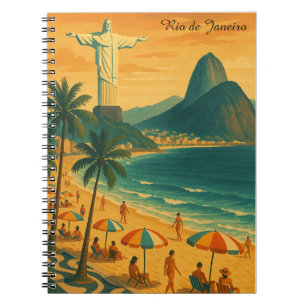 Colourful Rio de Janeiro Brazil Copacabana Beach Notebook