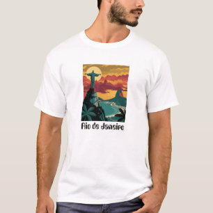 Colourful Rio de Janeiro Brazil Travel Art T-Shirt