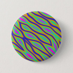 Colourful Ripples 2 Inch Round Button