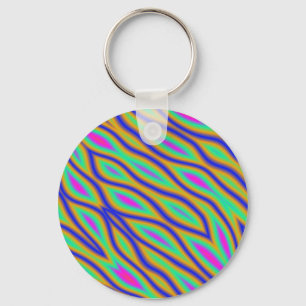 Colourful Ripples Keychain