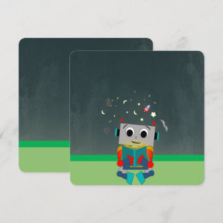 Colourful Robot Card